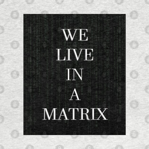 WE LIVE IN A MATRIX by jcnenm